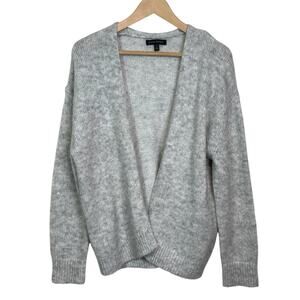 Banana Republic Size Small  Gray Alpaca Wool Blend Open Front Cardigan Sweater
